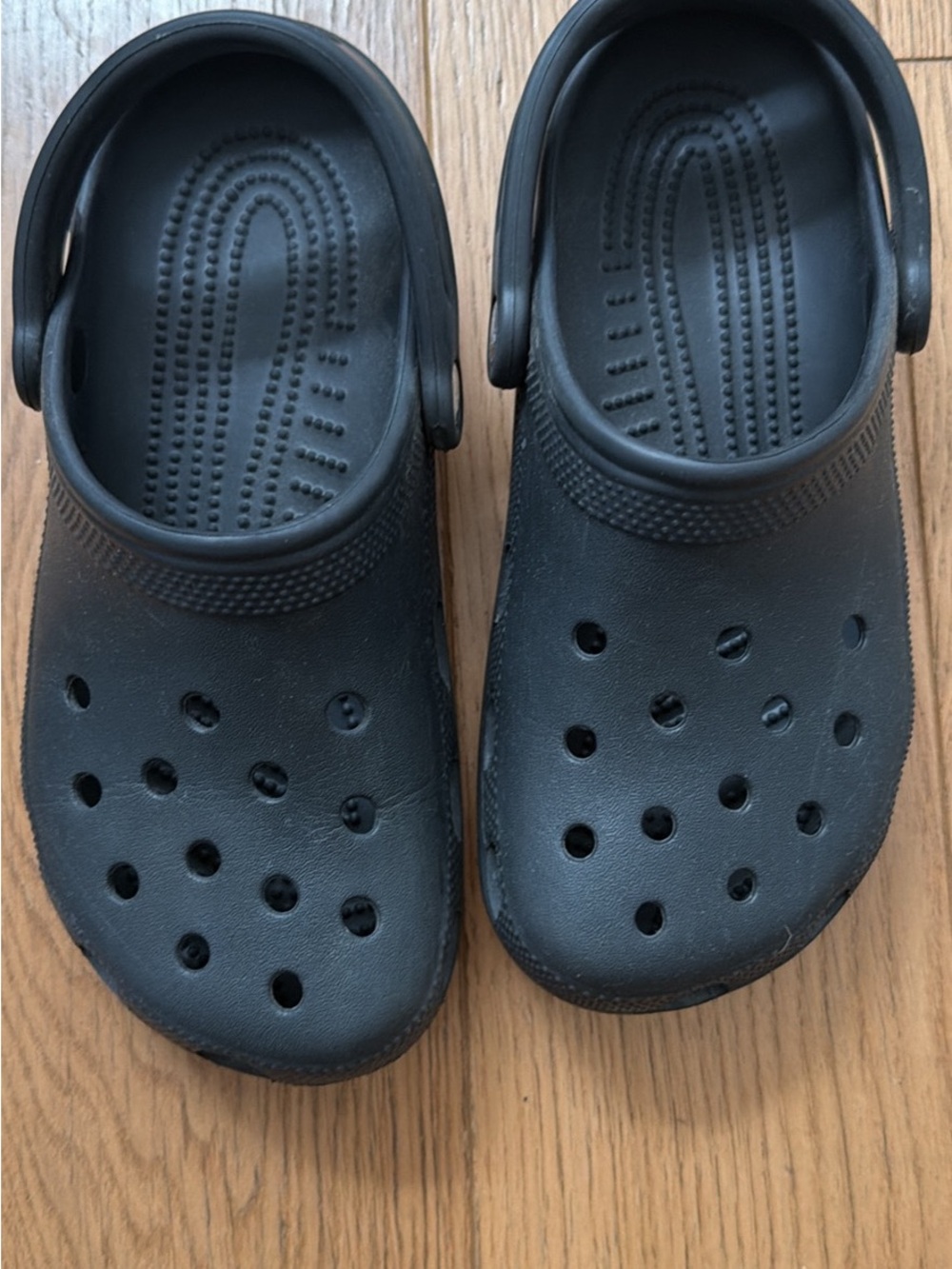 CROCS Kids Black Classic Clog Water Shoes